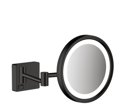 AddStoris Дзеркало для гоління з LED освітленням, чорний матовий (41790670) 41790670 фото