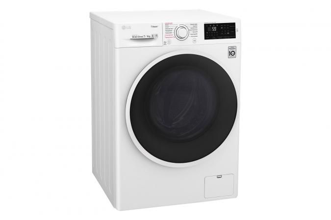 LG Прально-сушильна машина фронтальна, 7(4)кг, 1000, В, 45см, дисплей, пара, інвертор, білий
