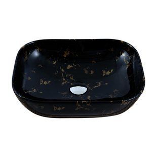 Умивальник Venus Dark Gold Curve Marble