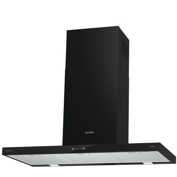 Витяжка Gorenje купольна, 90см, 650м.куб/год, чорний