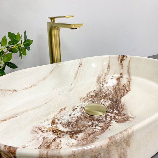 Умивальник (раковина) VBI VERONA 60 ONYX GLOSSY накладний