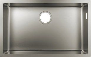 Hansgrohe Кухонна мийка мойка S719-U660 під стільницю 710х450 сталь (43428800) Stainless Steel