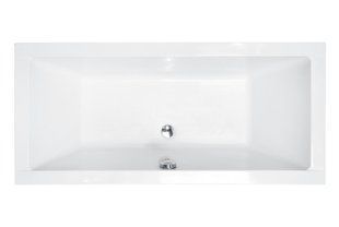 Ванна акрилова QUADRO SLIM 155х70 без ніг, БЕЗ отворів під ручки, без ручок