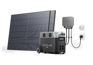 Комплект EcoFlow PowerStream - мікроінвертор 600W + зарядна станція Delta Pro та сонячні панелі 2х400 4272 фото