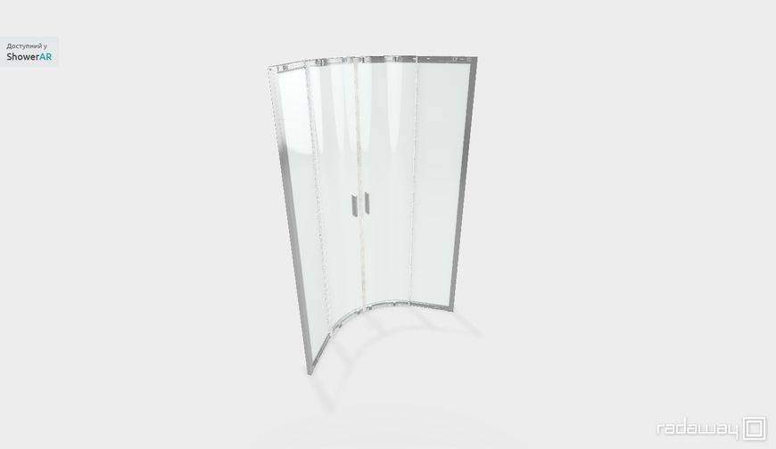 RADAWAY Душова кабіна Alienta E 90x80x190 скло прозоре 10248090-01-01