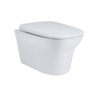 Унитаз подвесной Qtap Gemini безобедочный с сиденьем Soft-close QT25332614EW