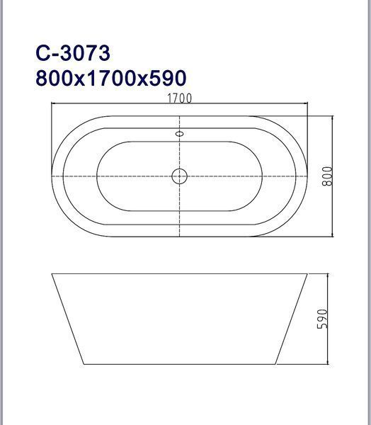 Окремостояча ванна Atlantis C-3073