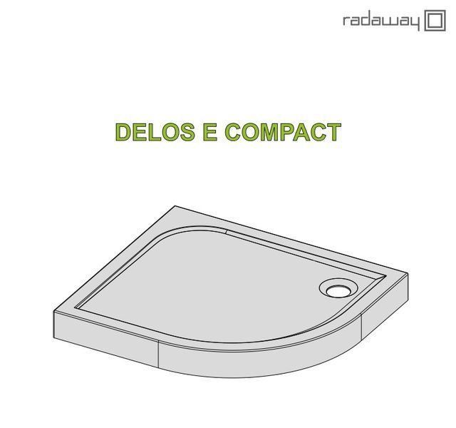 RADAWAY Душовий піддон Delos E Compact 100x80 лівий SDE1080-05L