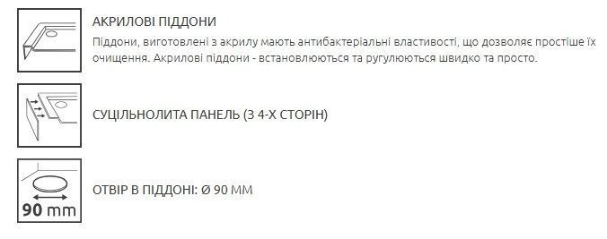 RADAWAY Душовий піддон Delos E Compact 100x80 лівий SDE1080-05L