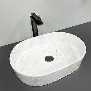 Умивальник (раковина) VBI VERONA 50 NATURE MARMO GLOSSY накладний
