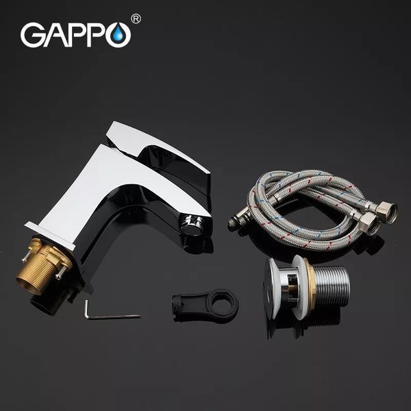 Смеситель для умывальника GAPPO G1007, хром