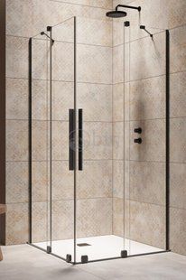 RADAWAY Душевая кабина Furo Black KDD 110Lx100R 10105100-54-01L+10105110-54-01R