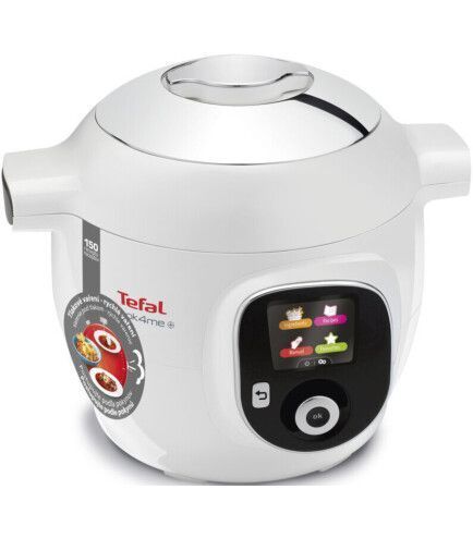 Мультиварка-скороварка Tefal Cook4Me +, 1600Вт, чаша-6л, електронне керув., пластик, білий