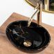галереї Умивальник (раковина) REA SOFIA MINI BLACK MARBLE SHINY накладний - фото 3