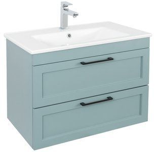 Меблі Інарі (FJORD-GREEN-MATT) з умивальником 75 см консольні