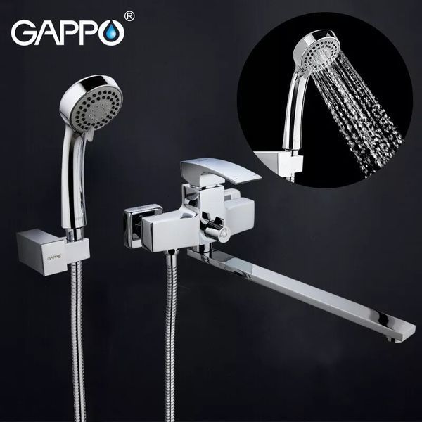 Змішувач для ванни GAPPO G2207, хром