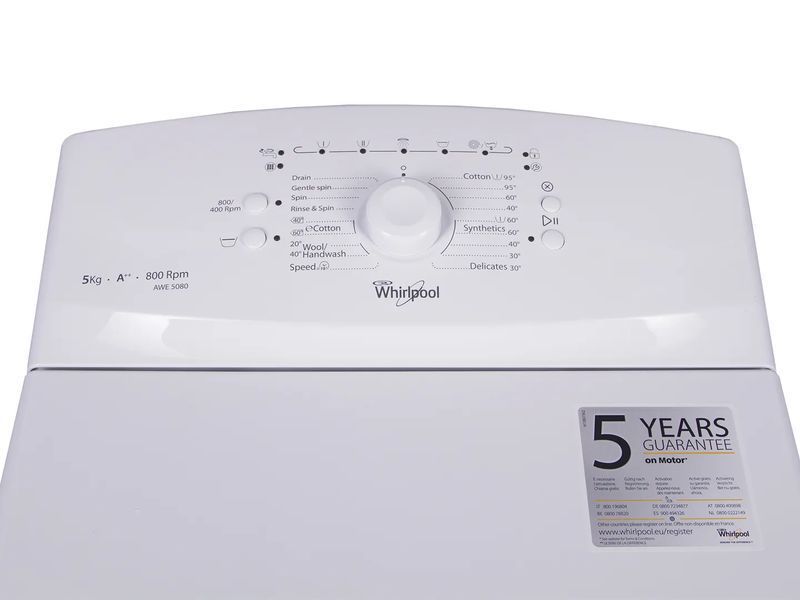 Whirlpool Пральна машина з верт. завант. AWE5080
