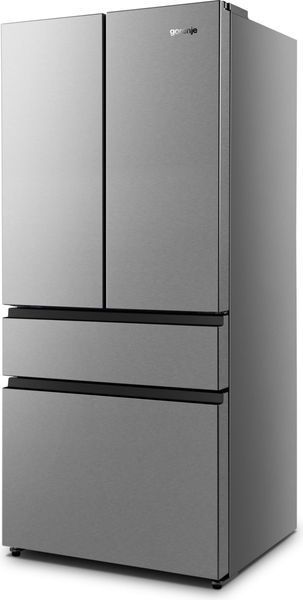 Холодильник SBS Gorenje&nbsp;NRM8181UX, франц.дверцята, 182x80x71см, 2 дв., Х- 299л, М- 122л, A+, NF, Інвертор, Дисплей, Сірий