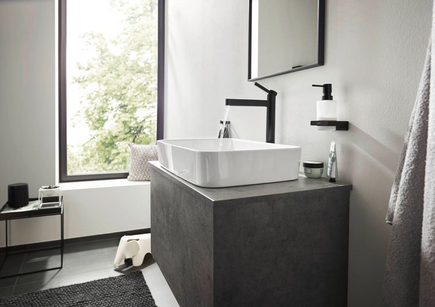 Hansgrohe AddStoris Дозатор підвісний для рідкого мила Brushed Bronze/скло (41745140)