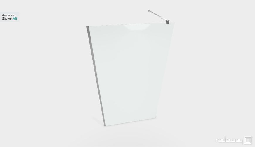 RADAWAY Душевая перегородка Nes Walk-in II 110 см. стекло прозрачное 10013110-01-01