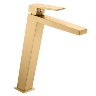 IMEX ART BRUSHED GOLD Змішувач для умивальника високий, золото матове