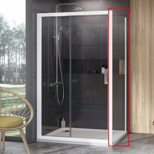 Нерухома стінка Ravak 10&deg; 80 см 10PS-80 білий+transparent