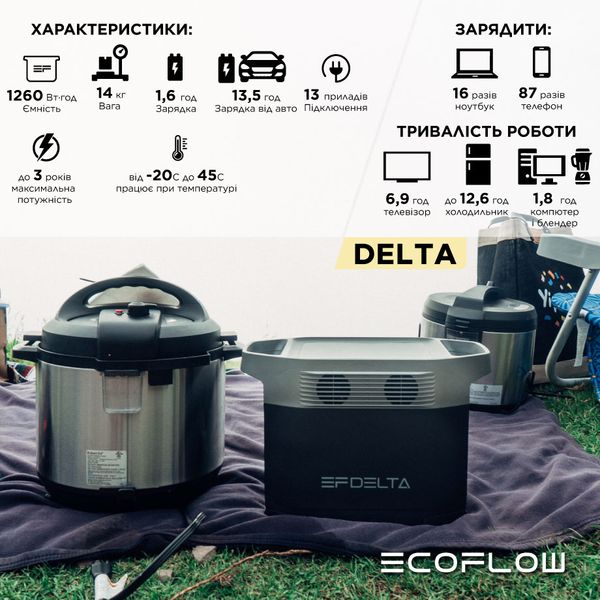 Зарядна станція EcoFlow DELTA 3584 фото