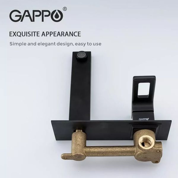 Смеситель для умывальника GAPPO G1017-16, черный