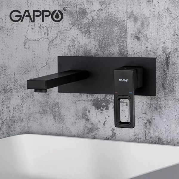 Смеситель для умывальника GAPPO G1017-16, черный
