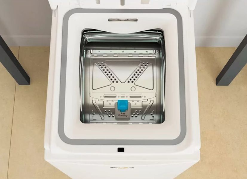 Пральна машина Whirlpool вертикальна, 6кг, 1200, A+++, 60см, дисплей, білий