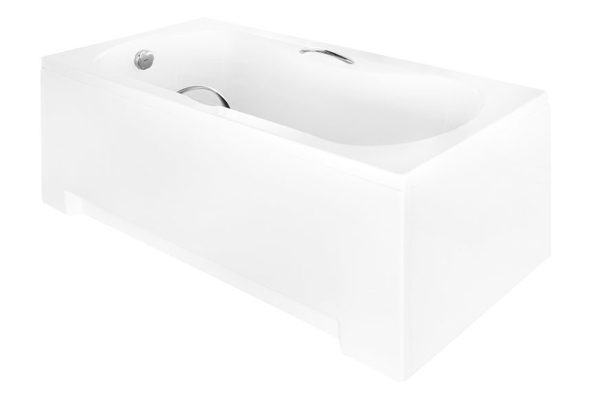 Ванна акриловая ARIA PLUS 170х70 (соло) без ног, с ручками и отверстиями