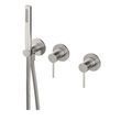 Змішувач для ванни/душу Treemme 40 mm, 3 виходи, зовнішня частина, inox (RWIT 13D9 IS 01)