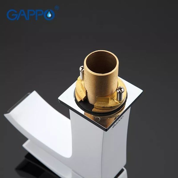 Смеситель для умывальника GAPPO G1007-8, белый/хром