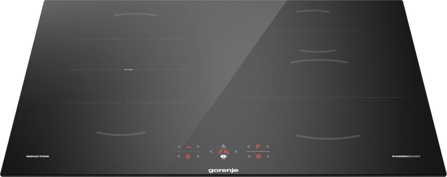 Варильна поверхня Gorenje індукційна, 60см, PowerBoost, TouchControl, поєднання конфорок, чорний