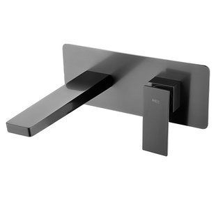 IMEX PISA BLACK GUN METAL Змішувач для умивальника зі стіни, графіт