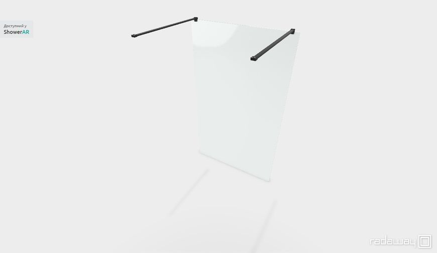 RADAWAY Душевая перегородка Modo New Black I 160см. профиль черный 388164-54-01