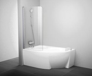 Шторка для ванни Ravak CVSK1 160/170L transparent+полірований алюміній