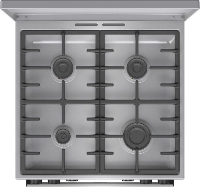 Gorenje Плита комбінована, 71л, 60x60см, дисплей, чавун,з кришкою, програматор IconLed,нерж
