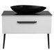 галереї Aqua Rodos Тумба Сiєна білий мат зі стільницею 100 см та умив. Olive 74 см чорний - фото 3