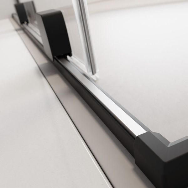 RADAWAY Душевая перегородка Furo Black Walk-in 140 см. права 10106738-54-01R+10110694-01-01