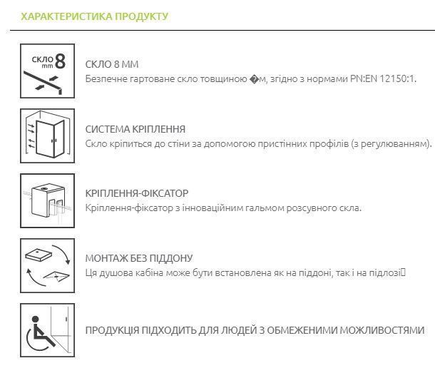 RADAWAY Душевая перегородка Furo Black Walk-in 140 см. права 10106738-54-01R+10110694-01-01