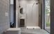 галереи RADAWAY Душевая перегородка Furo Black Walk-in 140 см. права 10106738-54-01R+10110694-01-01 - фото 2