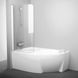 галереи Шторка для ванни Ravak CVSK1 140/150 L transparent+білий - фото 1