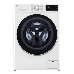 Пральна машина LG фронтальна, 8.5кг, 1200, A+++, 48см, дисплей, пара, інвертор, білий