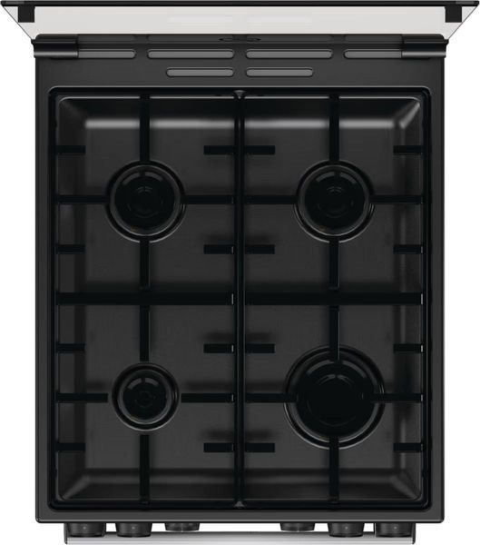 Gorenje Плита комбінована, 70л, 50x60см, дисплей, емальовані реш, програматор IconLed, кришка-скло, сріблястий