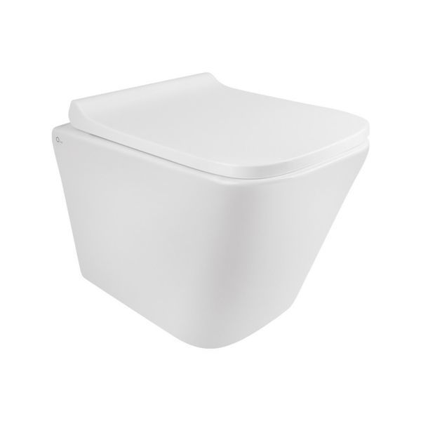 Готовое решение Qtap для ванной комнаты: подвесной унитаз Tern Rimless 490x340x350 + комплект инсталляции Nest 4 в 1 (линейная клавиша Chrome)