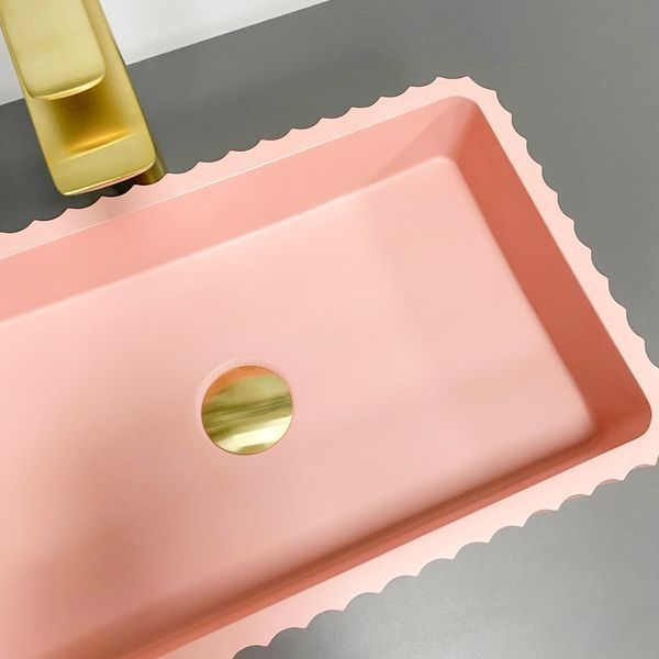 Умивальник (раковина) VBI FLORENTIA PINK MATT накладний