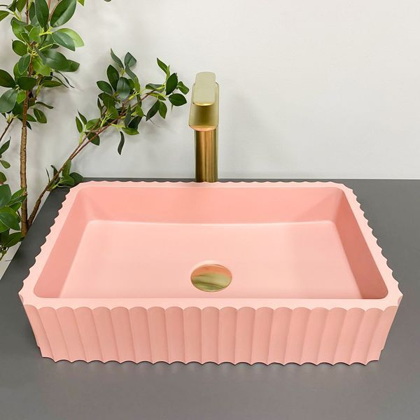 Умивальник (раковина) VBI FLORENTIA PINK MATT накладний