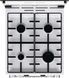 галереї Gorenje Плита комбінована, 70л, 50x60см, дисплей, емальовані реш, програматор IconLed, кришка-скло, білий - фото 7