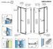 галереї RADAWAY Душова кабіна Arta KDS II 100Lх70 386521-03-01L+1386103-03-01+386109-03-01 - фото 2